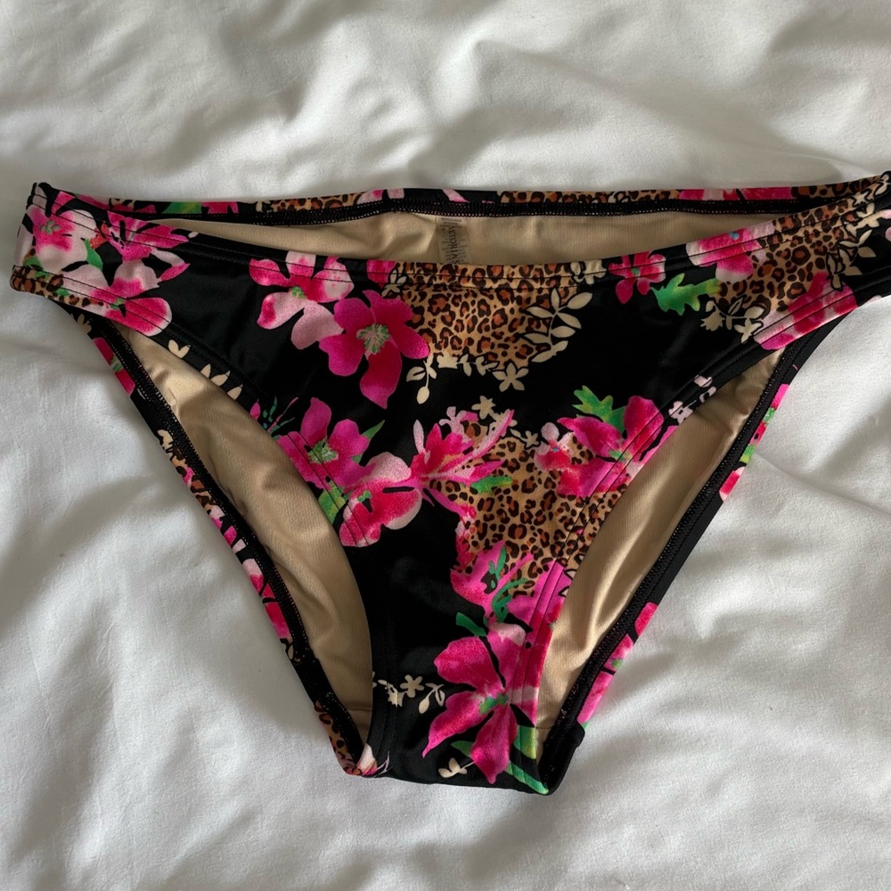 Victoria's Secret Leopard and Floral Bikini Bottom